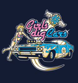 it8bit:  Girls Dig Cars Created by Letter-Q