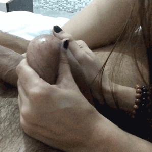 somedirtyfantasies:some gifs of our last ballbusting session, you can see in the last gif how edible hard cock cums while inviting holes lady kicks his balls