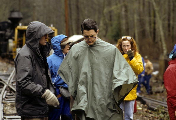 wandrlust:David Lynch directing the pilot for Twin Peaks (1990)