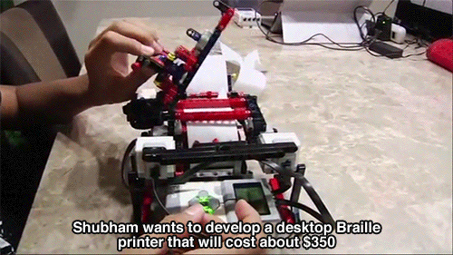 huffingtonpost:  Teen Starts Company To Make Low-Cost Printers To Help Blind People