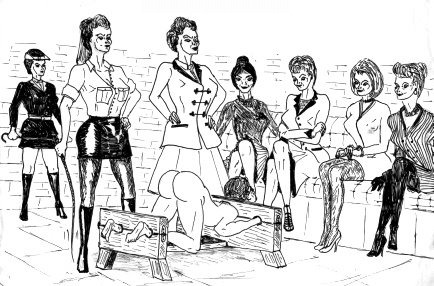 Good stocks for castration, as well. The cruel women love to watch a slave’s face