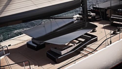 Iddes Yachts ‘ Sail 55,Penned by Iván Salas Jefferson,Sail 55 is a fully electric sailing superyacht