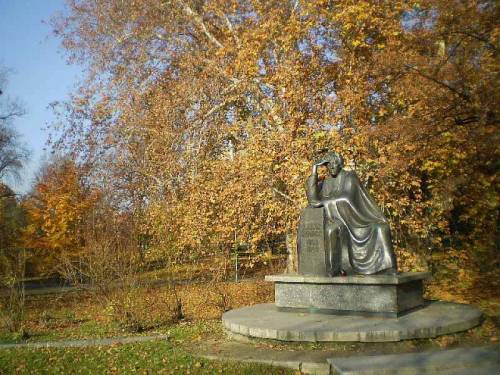 Autumn - trees in Slowacki’s park in city Wroclaw, Poland.