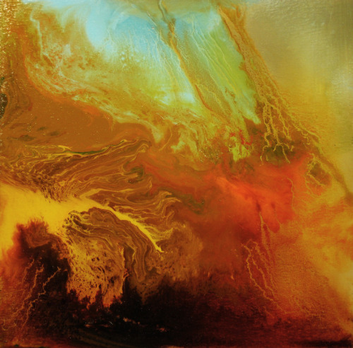 Maurice Sapiro Lava Flow Viscosity Vl oil on canvas