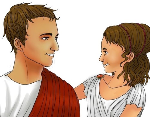 little-lion-rampant:Some father-daughter bonding with Cicero and Tullia