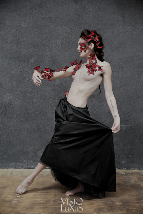 visioluxus:  Red ButterfliesModel: jacsfishburneMuah: thebirdbones