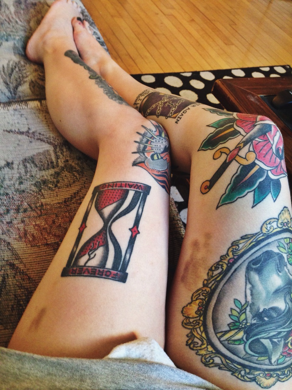discoverelle:  Where did these bruises come from.. 