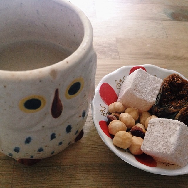 Wednesday treats #lokum #hazlenuts #figs #coffee #boho #bohemian #gypsy #turkey #istanbul #australian #freesouls