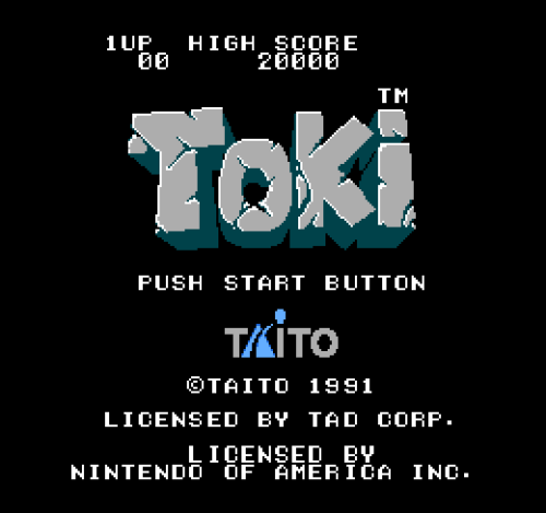 TOKINES, 1989. Game developed by TAD and published by Taito.
