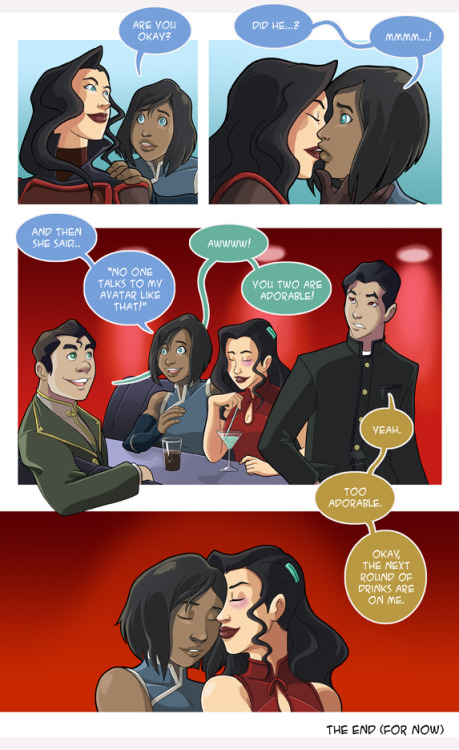 jake-richmond:  Here’s my whole “Power Couple” story form my ongoing Asami Loves Korra comic.I hear Dark Horse Comics is making some Korrasami comics.  Holy shit I would like to draw some of those. Even just a few pages. Please Dark Horse Comics?