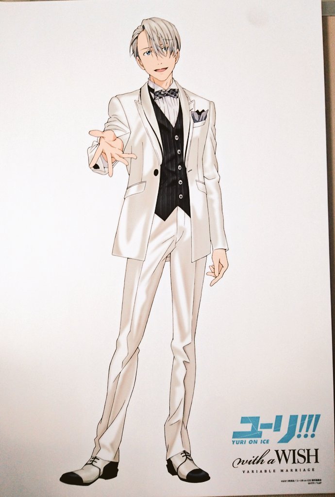 Yuri!!! on Ice x With a Wish Tuxedos visuals and looks, as seen on display at today’s