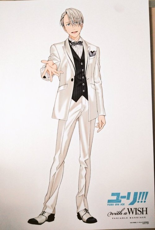 Yuri!!! on Ice x With a Wish Tuxedos visuals and looks, as seen on display at today’s Yuri!!! on Stage event!