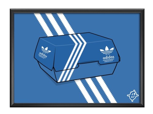 Adidas burger box by @santanathekid @villanos_nyc