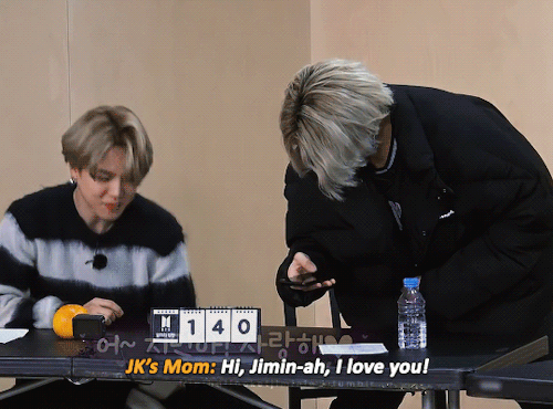 flipthatjacketjiminie:just jimin being super happy after jungkook’s mom told him that she loves him