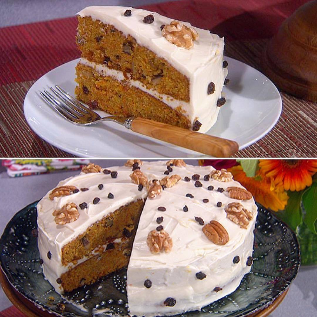 #Recipe: Carrot Cake with Ginger, Walnuts, and Currants
••••🥕••••
Ingredients
Cake
•2 cups all purpose flour
•2 teaspoons baking soda
•1 ½ teaspoons sea salt
•1 teaspoon ground cinnamon
•¼ teaspoon fresh ground nutmeg
•2 cups sugar
•4 large eggs
•1...