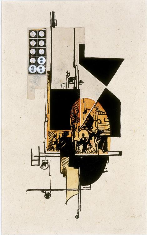 cavetocanvas:Hannah Höch, Abstrakte Komposition mit Knöpfen, 1918A map of certain impossible relatio