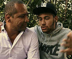 neeymar-jr:  Neymar with his father. 