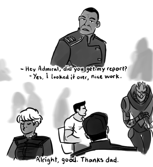 shadowblinder:(x) another Mass Effect/B99 redraw because you can’t tell me that Shepard hasn’t accid