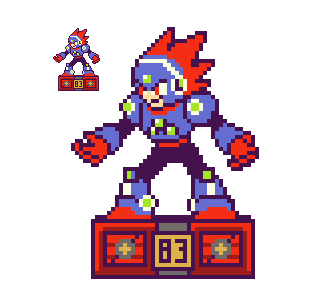 blackhookpixelart:The master of RANDOM BACK EXPLOSIONS! Here’s Blast Man.