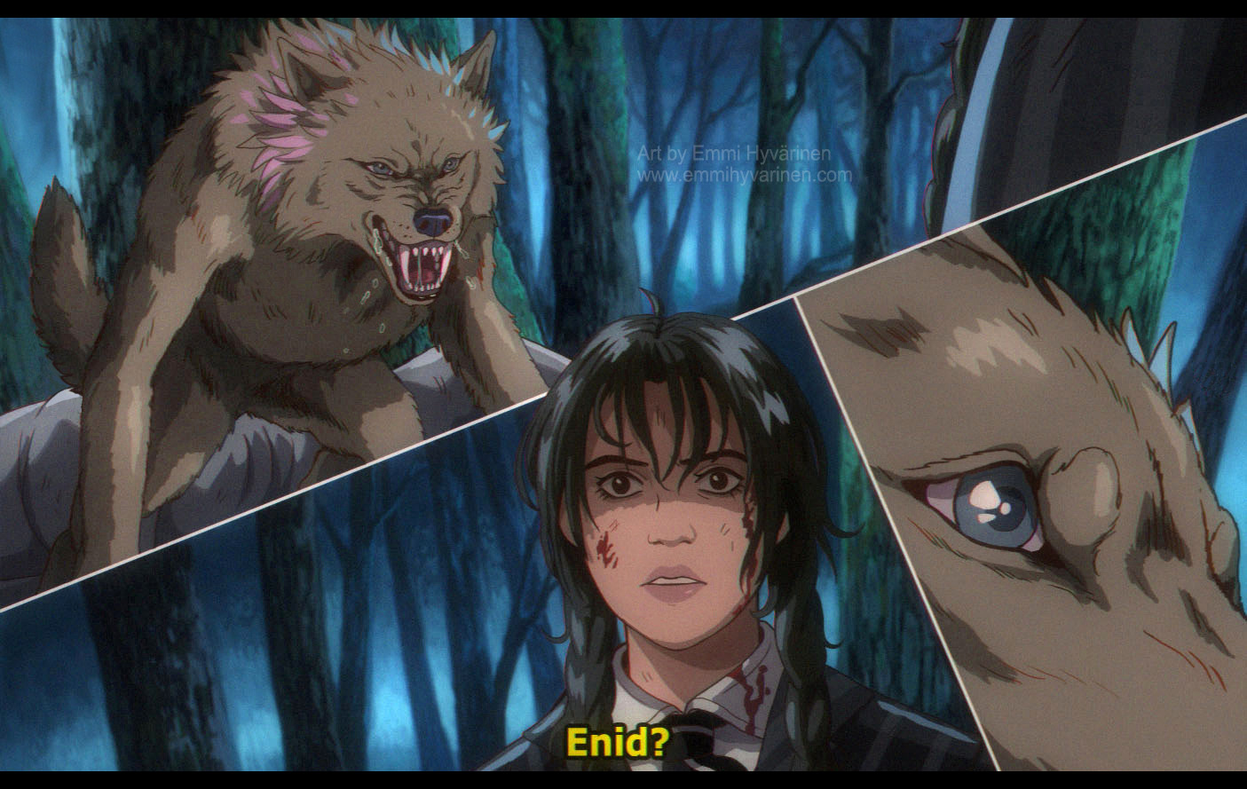 its-emimi:Wednesday screenshots 🖌️🐺