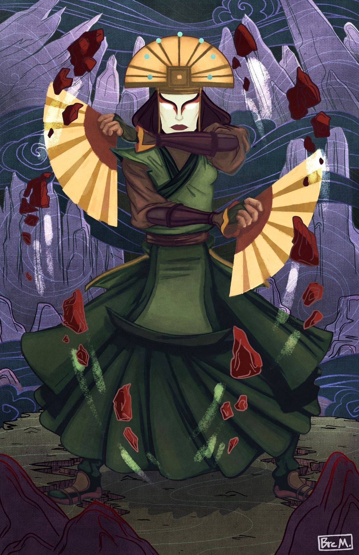 me-melonlord:  Avatar Kyoshi - Earth kingdom Avatar Roku - Fire nation Avatar Aang