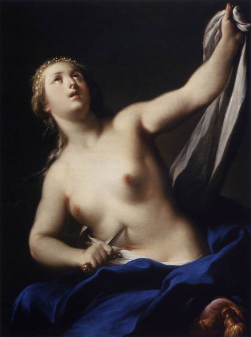 lyghtmylife:Andrea Casali[Italian Rococo Era Painter, 1705-1784]Lucretiafirst half of 18th centuryoi