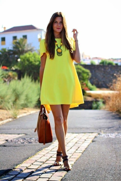 styledbykasey:yellow + dress