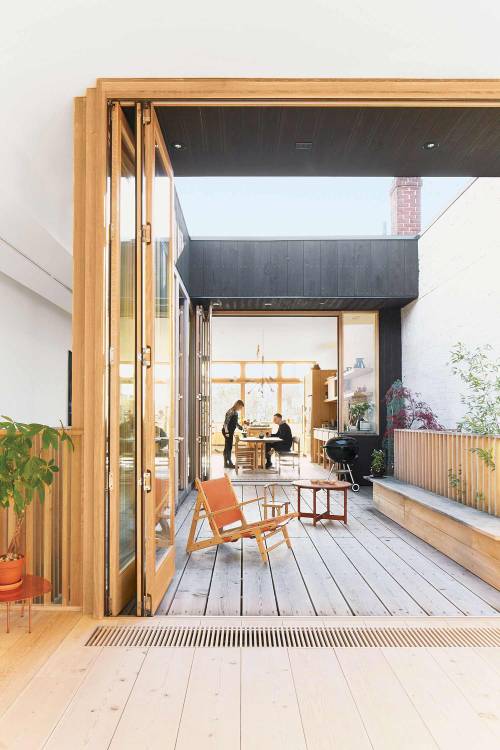 {I found more photos of the apartment I shared last Friday. Located in Toronto, Mjölk is a design bo