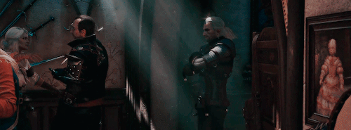yennefer-fan: Regis collects herbs for Triss, they grab Yennefer and lock themselves in HER lab…