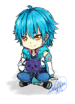 bleedingopal:  Aoba and Dog 