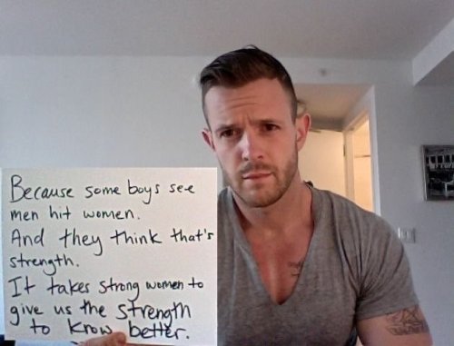 tonedandtan:  wildeaboutoscar:  imaginedragons:  what real mens activists look like (see more here)  Just so you know, I love all of you.  women don’t owe you shit…my fave 