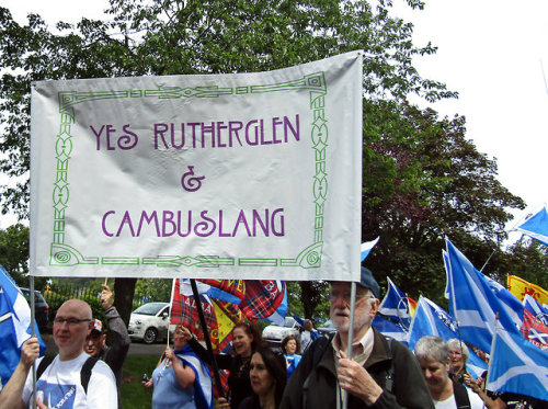 scotianostra:All Under One Banner,Today’s pro-independence march today in Stirling to mark the 704th