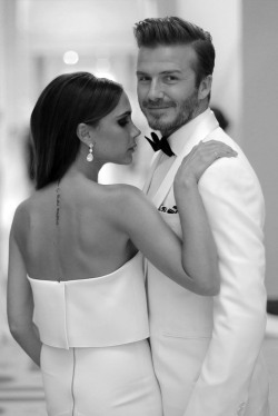 senyahearts:  Victoria &amp; David Beckham - 2014 Met Gala, New York (05/05/2014) 