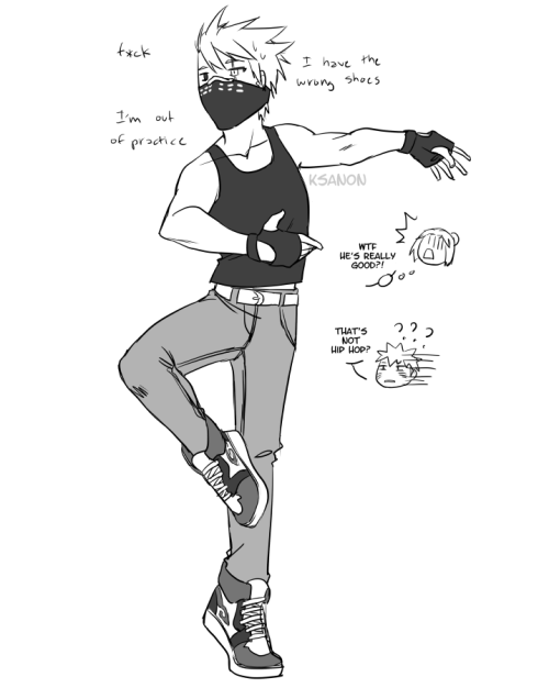 A continuation of the last post because apparently I needed Kakashi doing ballet in my life.Sakura u
