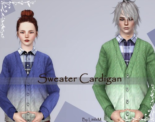 lazysimmer97: nokciimiicm: omgxj: bloglesya: littlemsim: 【LittleM】Sweater cardigan Model : MO &