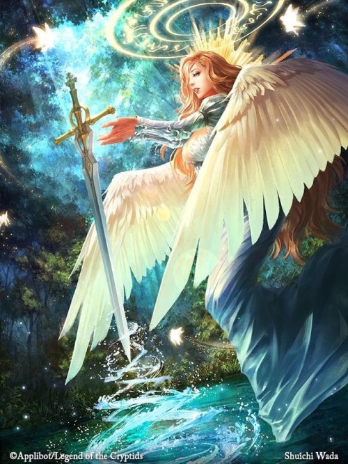 cyrail:  sticris:  Angel Legend of the cryptids  Featured on Cyrail: Inspiring artworks that make your day better 