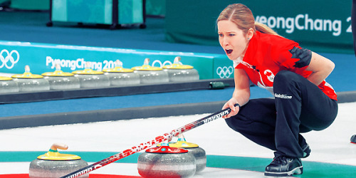 artschoolglasses: Team Canada; Mixed Doubles Curling Kaitlyn Lawes + John Morris, Gold