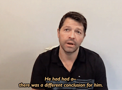 destielle:Misha not giving a fudge about restrictions is my new kink