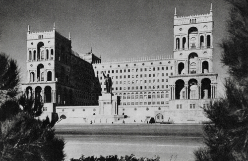 old-azerbaijan: Baku, the House of Government. 1966