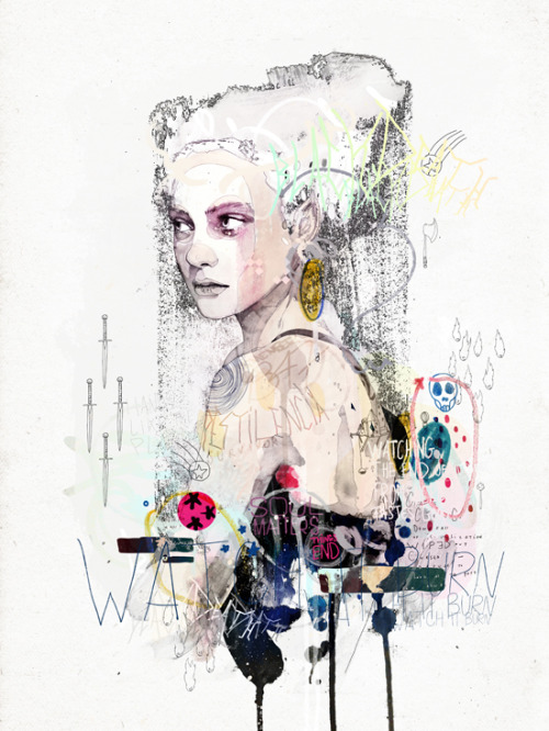 artchipel:  Tumblr Artist Raphael Vicenzi aka Mydeadpony | on Tumblr (b.1972, Belgium) - Watch it burn / Escapism 101 / Everything happens in circles / Mountains of hate and rivers of rage Raphael Vicenzi, better known as Mydeadpony, is a self taught
