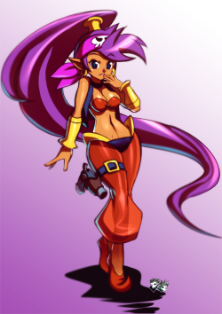 jadenkaiba:    Quick Sketch Art of Shantae,