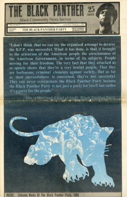 oldshowbiz:Fifty Years Ago this week the Black Panther Party for Self Defense was formed.