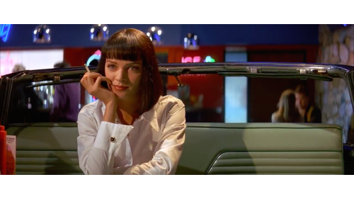 greystripesphoto:  Pulp Fiction // 1994Written and Directed by Quentin TarantinoStory by Quentin Tarantino and Roger AvaryStarring John Travolta, Samuel L. Jackson, Uma Thurman, Bruce Willis, Tim Roth, and Christopher WalkenPulp Fiction is one of Quentin