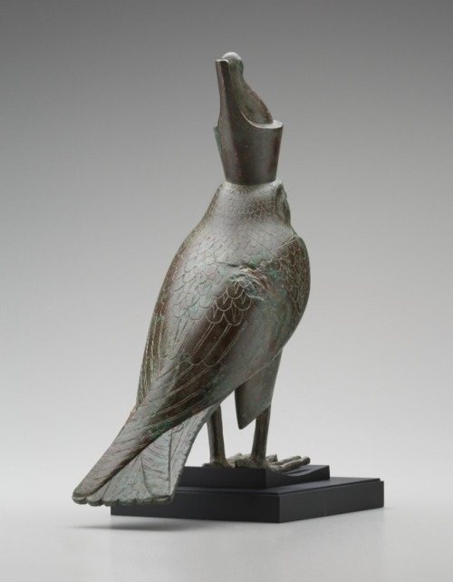theancientwayoflife:~ Falcon of Horus.Date: 663-525 B.C.Culture: EgyptMedium: Bronze