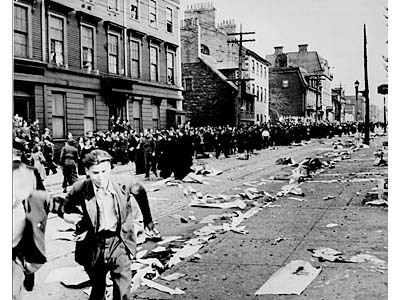 peashooter85:Canadians Gone Wild — The Halifax VE Day Riots, May 7-8 1945,When Germany surrendered o
