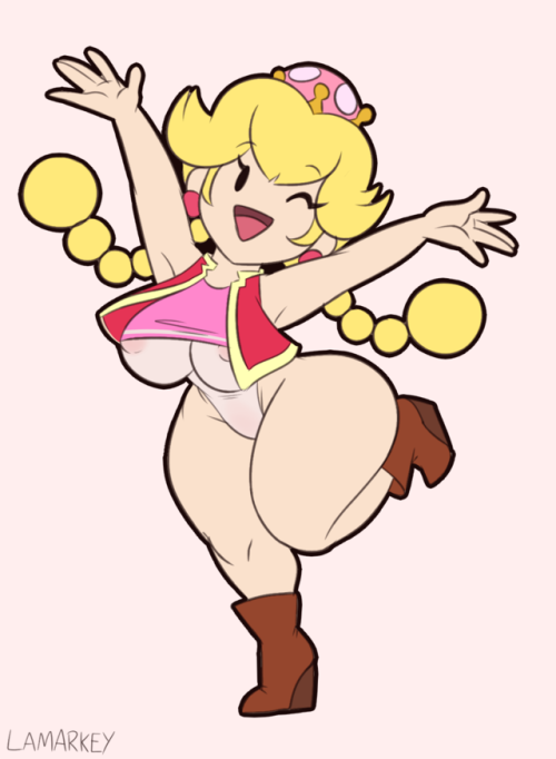 lamarkey:what if peachette but the outfit stays the same