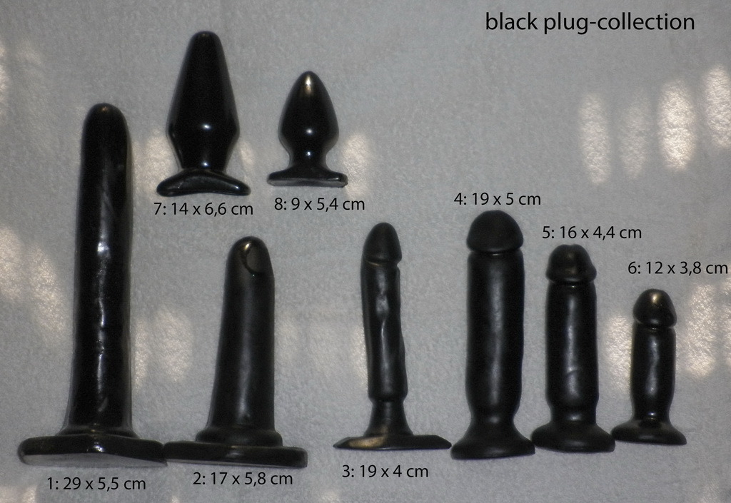 marlonbln:  german-slave-for-all:  as requested, all available dildos and plugshave