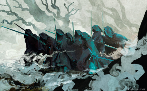 anato-finnstark:The Nine ( Tolkien, The Lord of the rings )A new Nazgûl art that i have finish