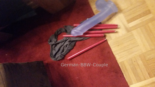 german-bbw-couple: Crazy squirting and a few pics from our last playtime :-)Video will follow when g