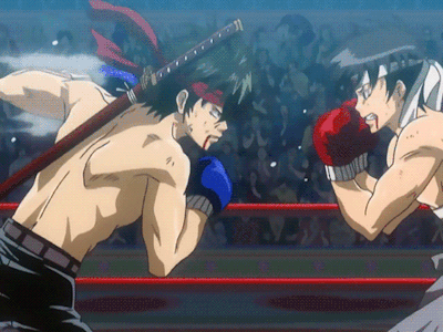 Boxing anime GIF on GIFER  by Starterror